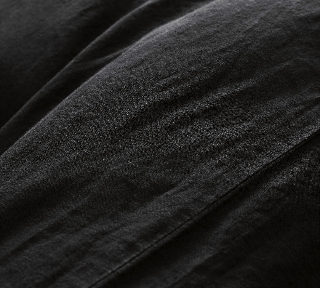 Belgian Dark Flax Linen Duvet Cover-Queen