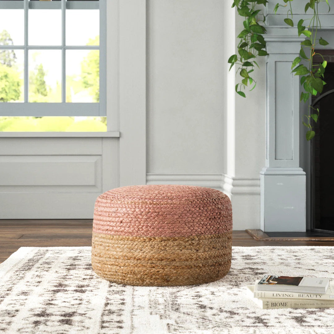 Teele 18" Wide Round Pouf Ottoman