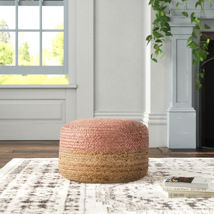 Teele 18" Wide Round Pouf Ottoman