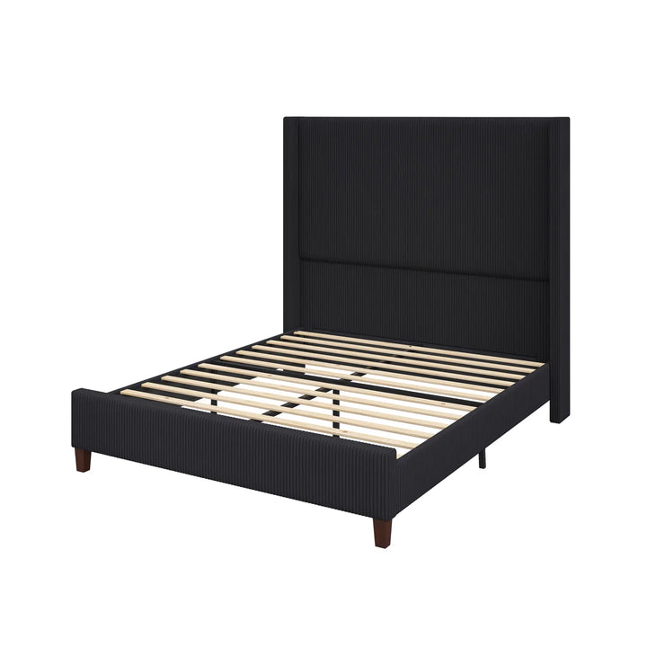 Dunwoody Upholstered Wingback Platform Bed