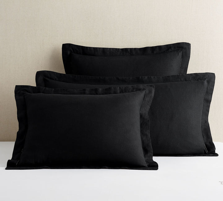 Belgian Dark Flax Linen Duvet Cover-Queen