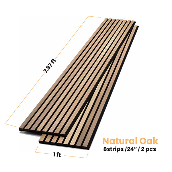 Natural Oak Acoustic Slat Wood Wall Panels