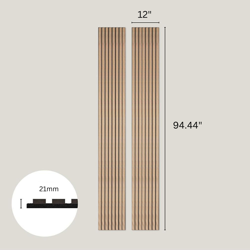 Natural Oak Acoustic Slat Wood Wall Panels
