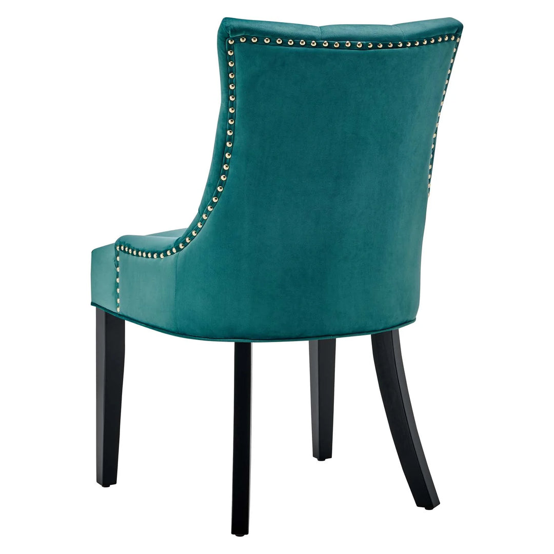 Grant Tufted Velvet Dining Chair Set of 2 - Teal