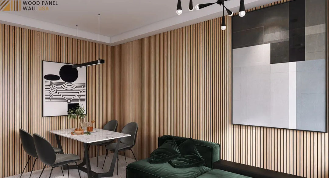 Natural Oak Acoustic Slat Wood Wall Panels