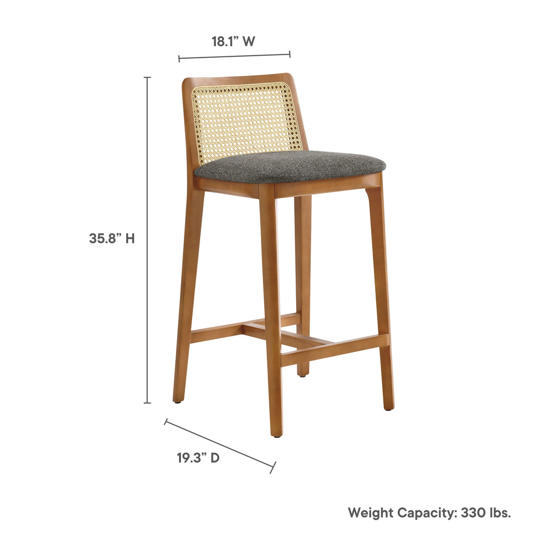 Cana Honey and Gray Counter Stool