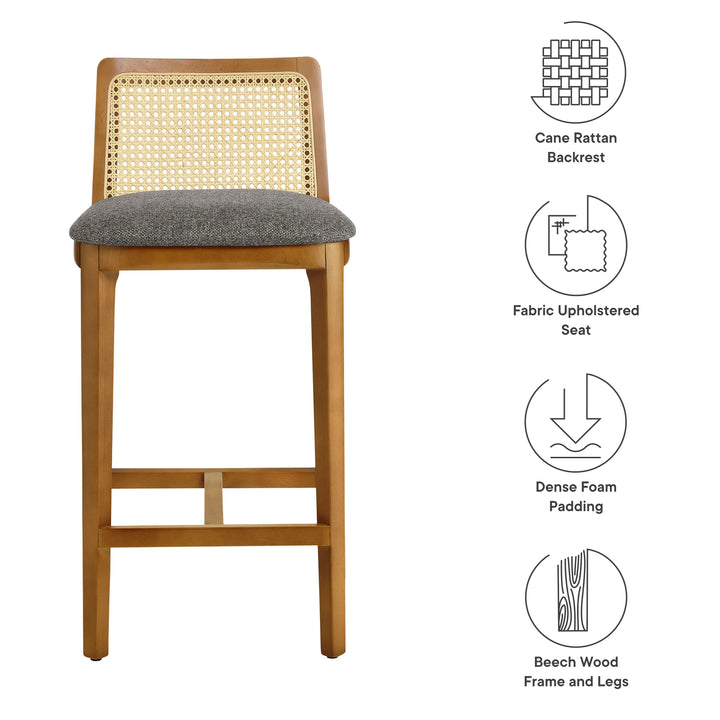 Cana Honey and Gray Counter Stool