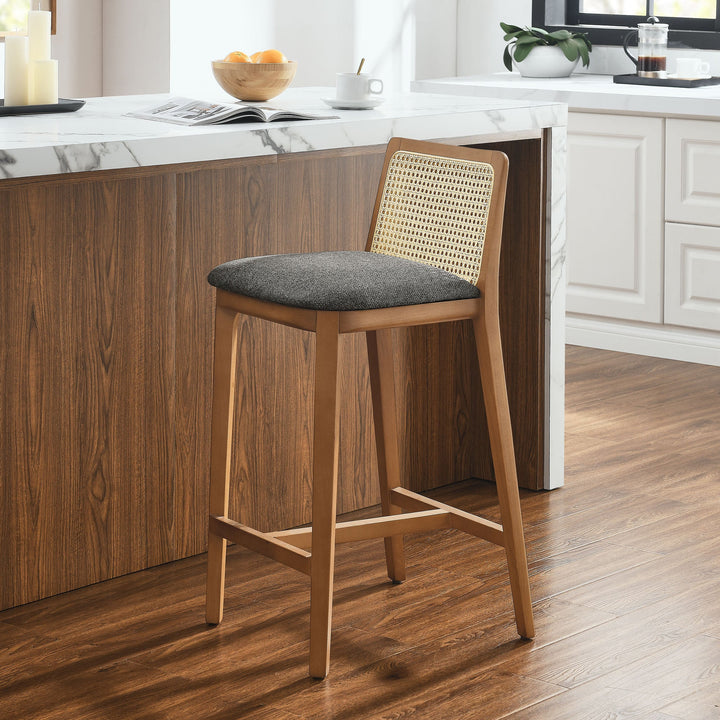 Cana Honey and Gray Counter Stool