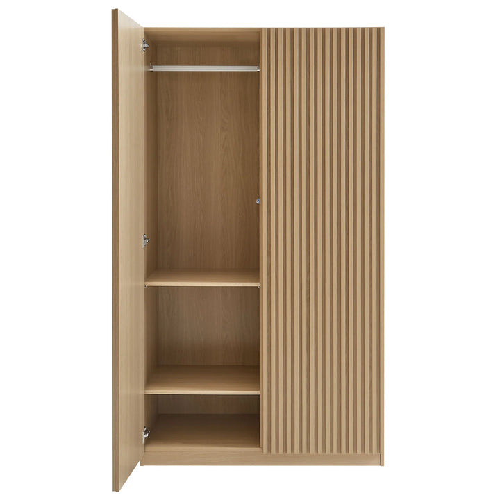 Grayson 2 Door Oak Wardrobe