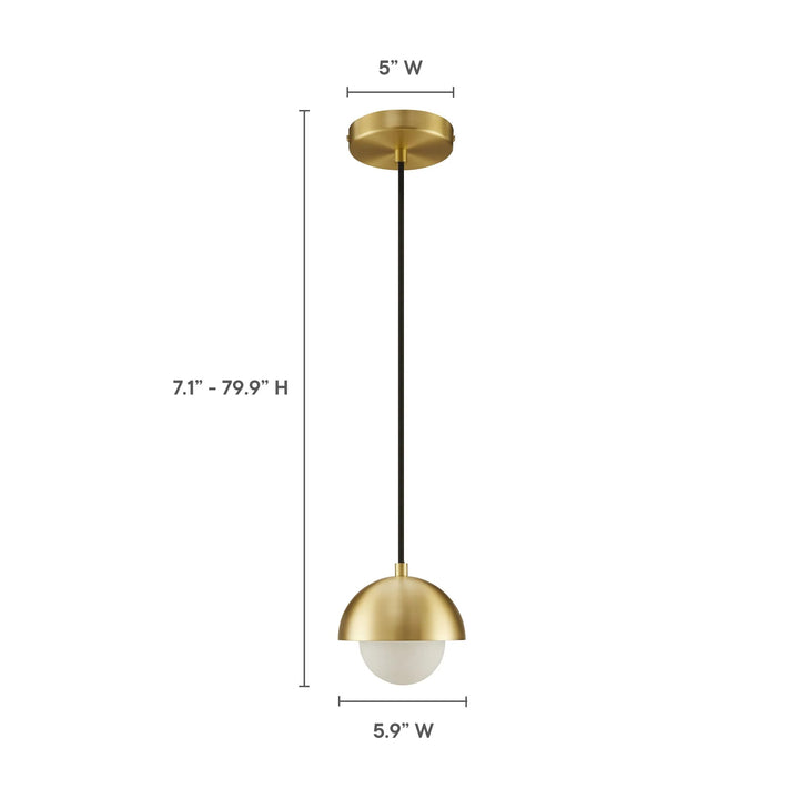 Echoe Globe Pendant Light - Brass