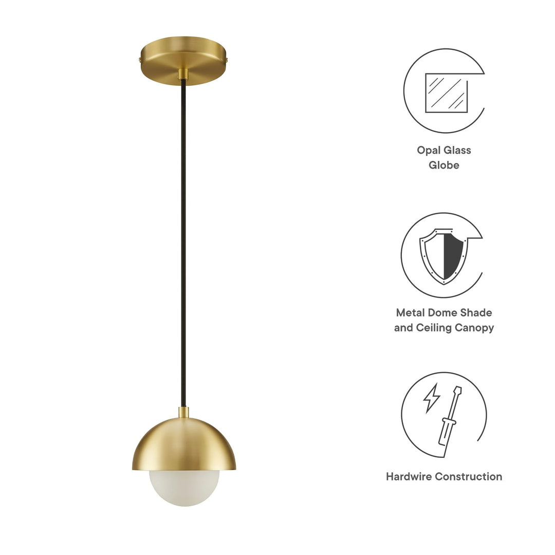 Echoe Globe Pendant Light - Brass