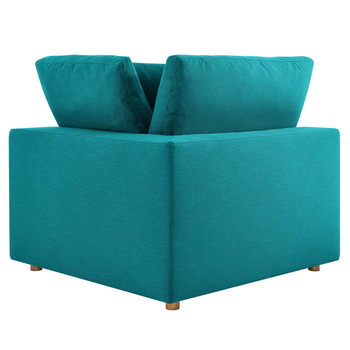 Canon Down Filled Overstuffed 5 Piece Sectional Sofa - Teal