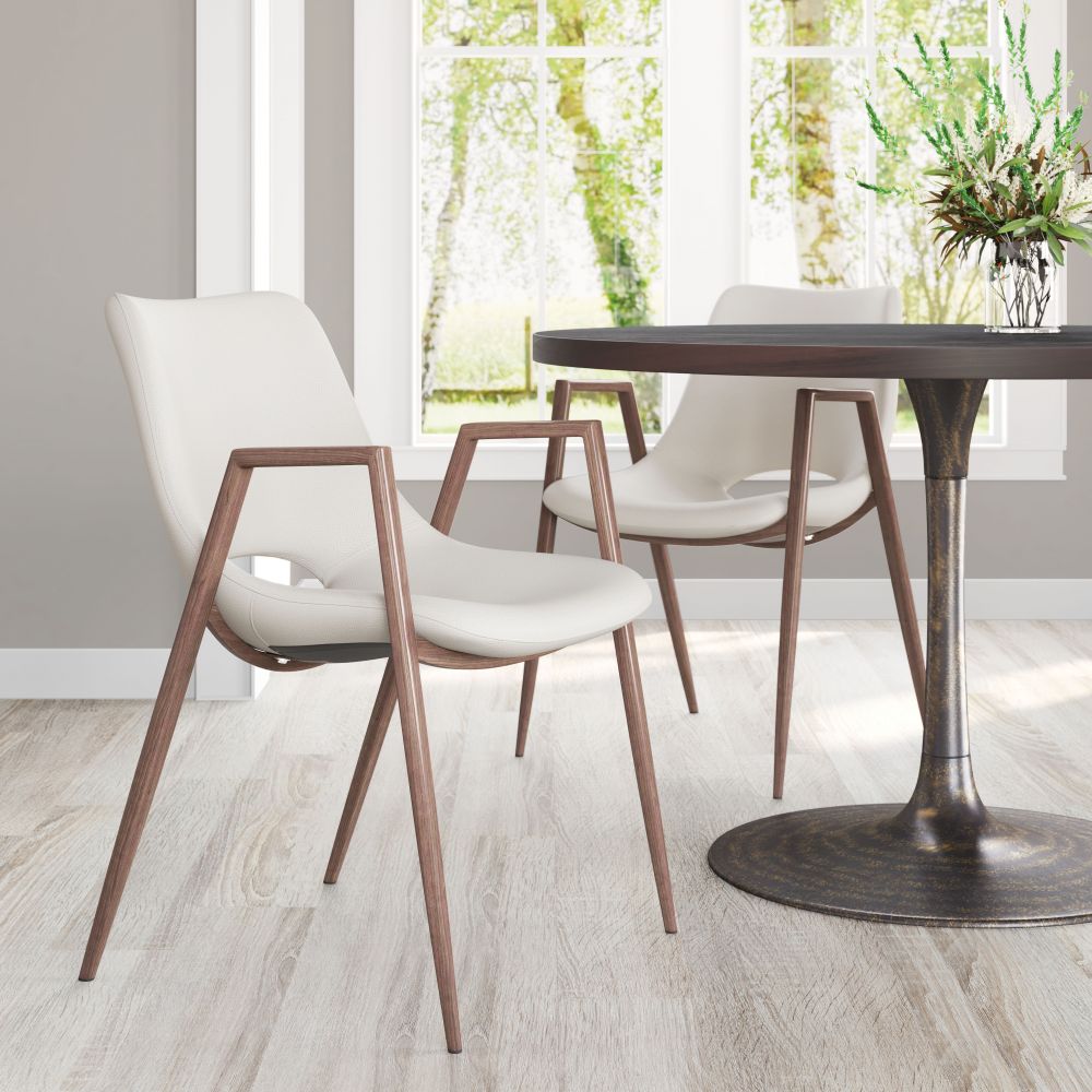 Leni Dining Chair Beige - Set of 2