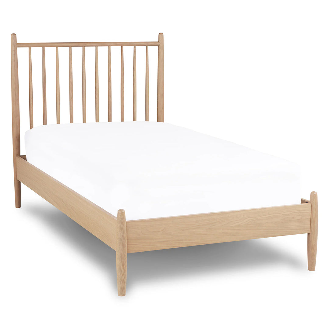 Lenia Bed White Oak Twin