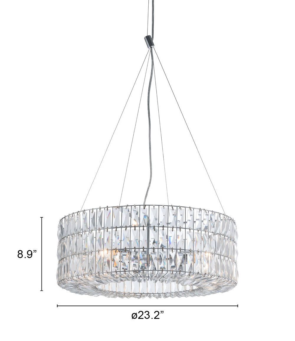 Genae Chrome Ceiling Lamp