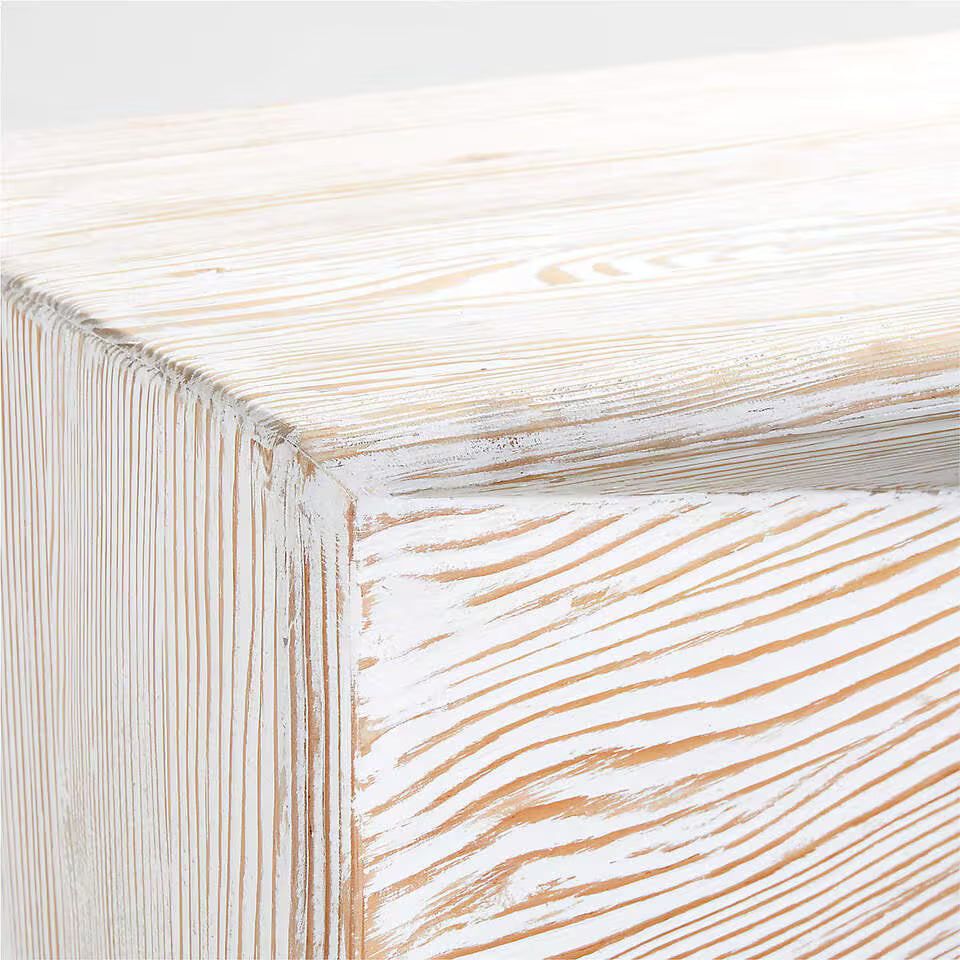 Nord White Wood Entryway Bench