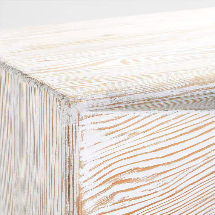 Nord White Wood Entryway Bench