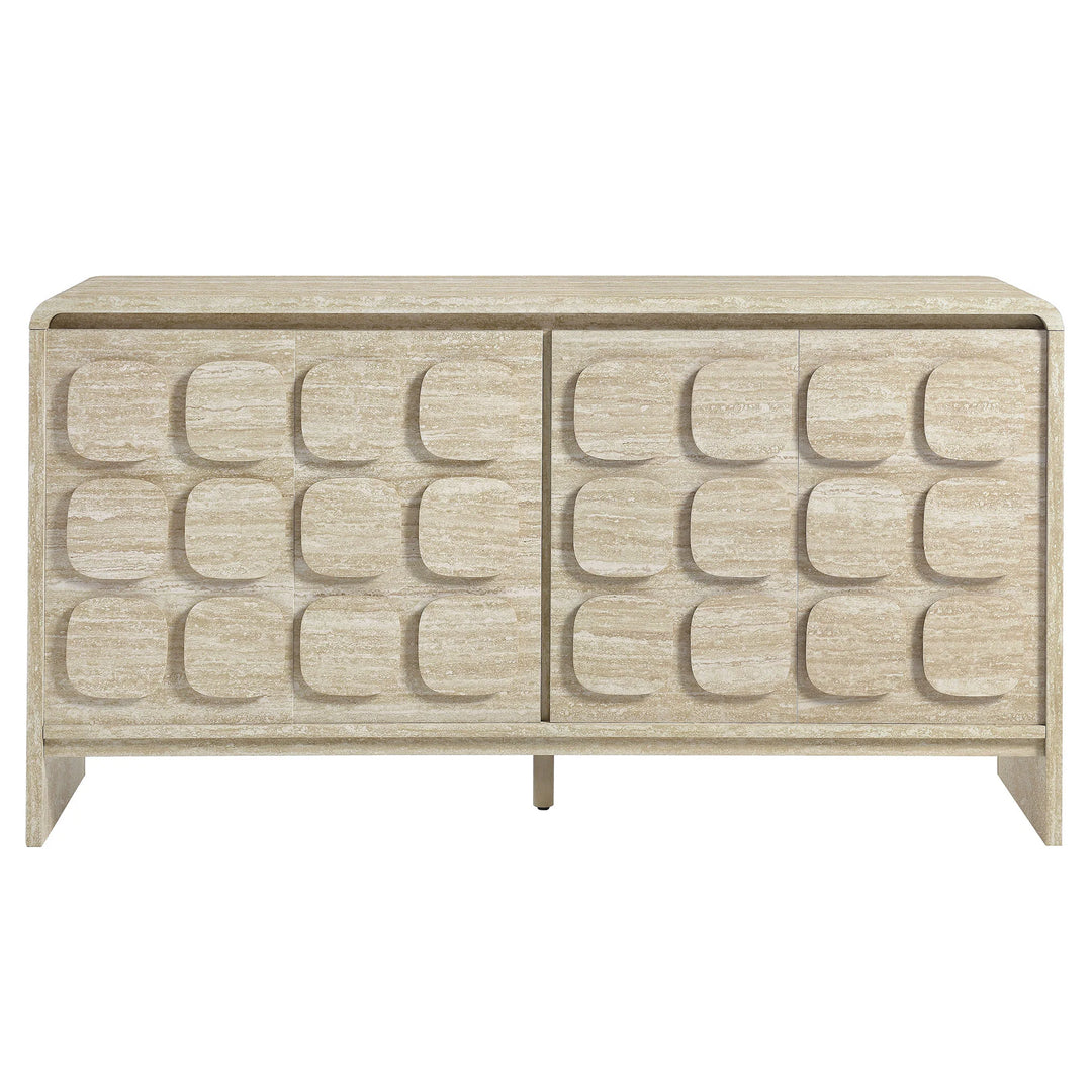 Curie 61" Travertine Sideboard