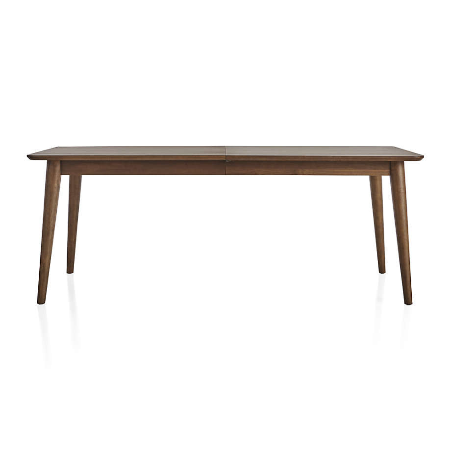 Tate Walnut Extendable Midcentury Dining Table