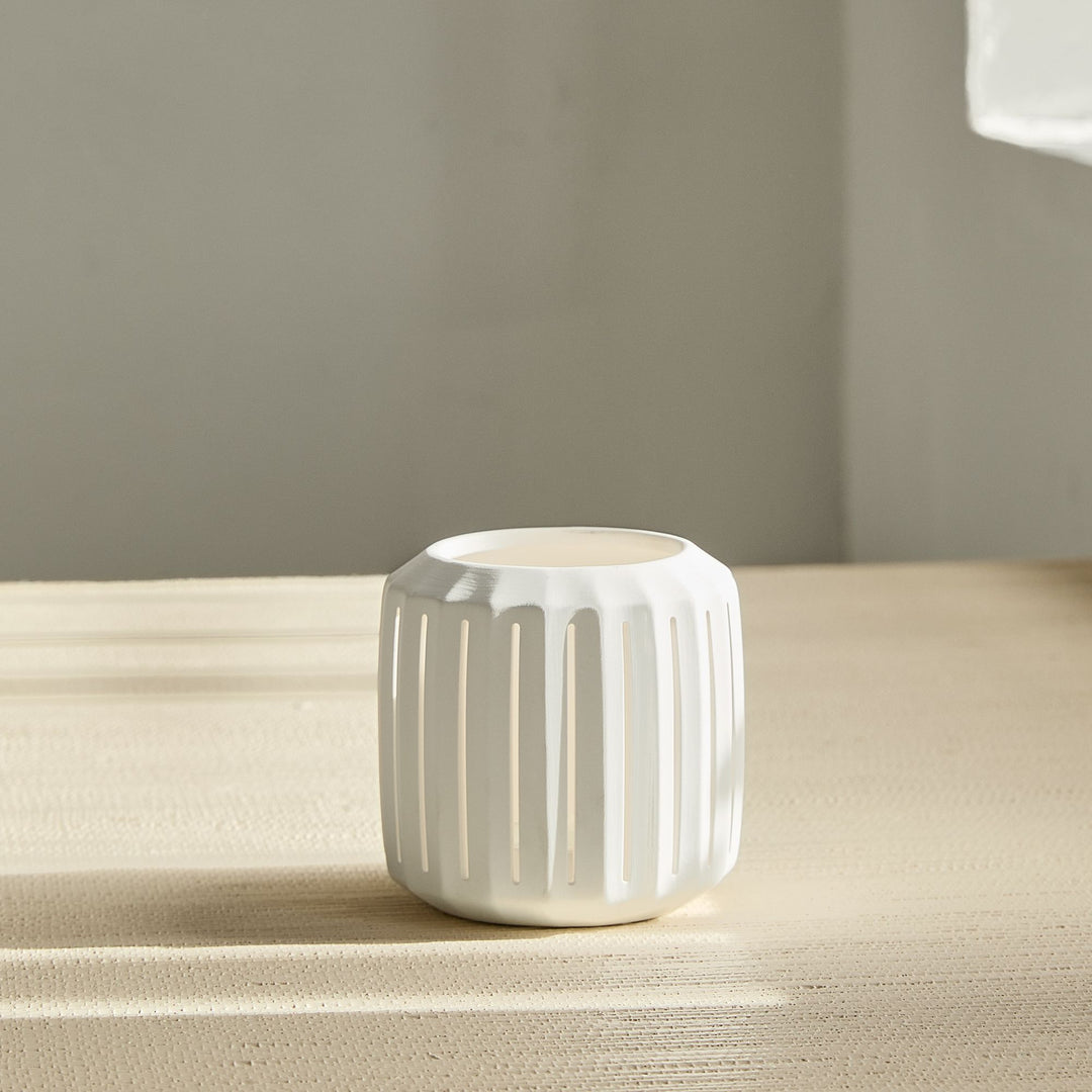 Slatted Porcelain Hurricanes - Small
