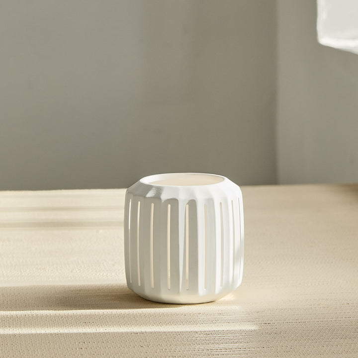 Slatted Porcelain Hurricanes - Small