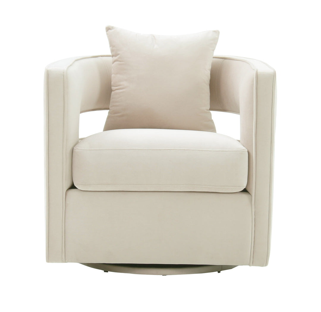 Hudson Cream Swivel Chair