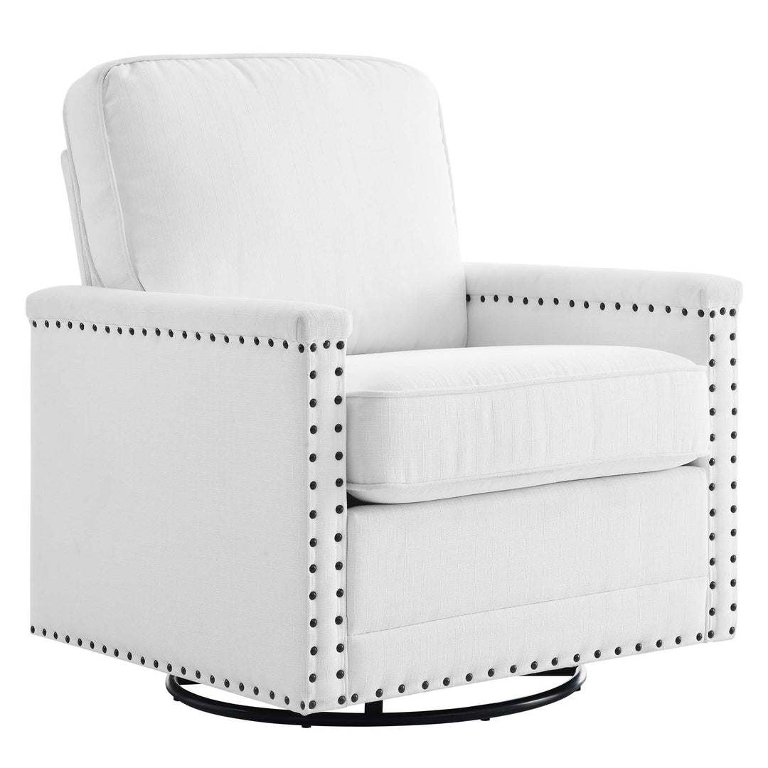 Shonta Upholstered Fabric Swivel Chair