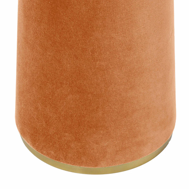 Greta Velvet Floor Lamp - Terracotta
