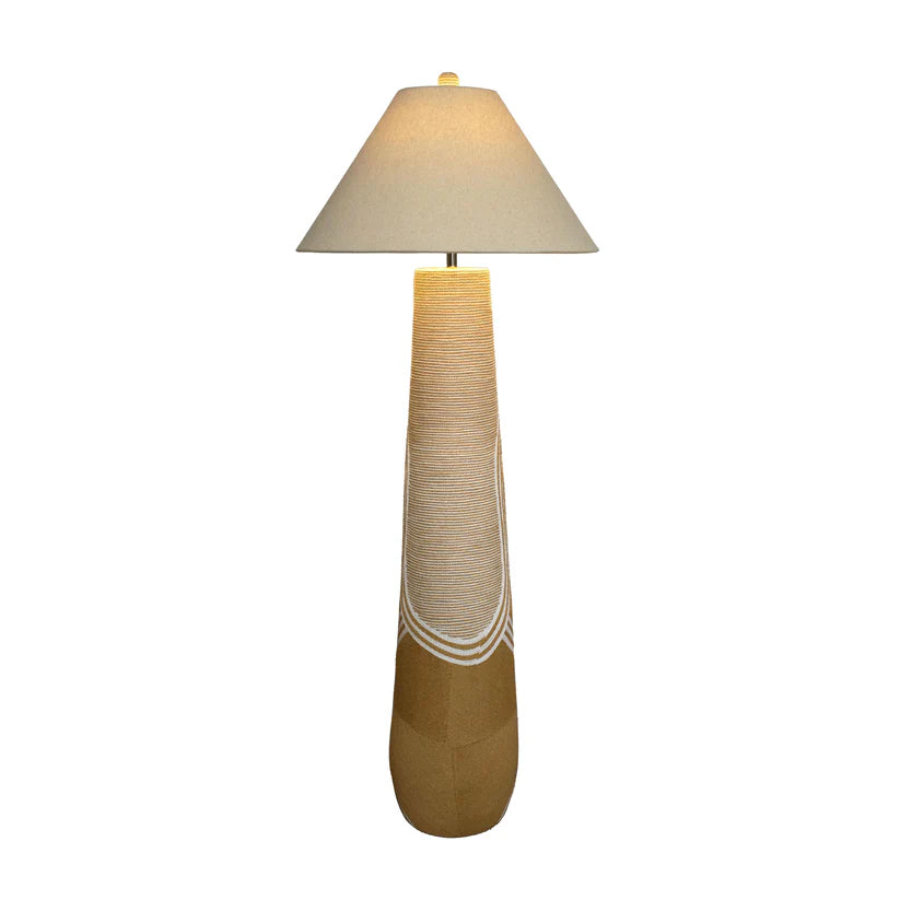 Haylee Natural Woven Floor Lamp