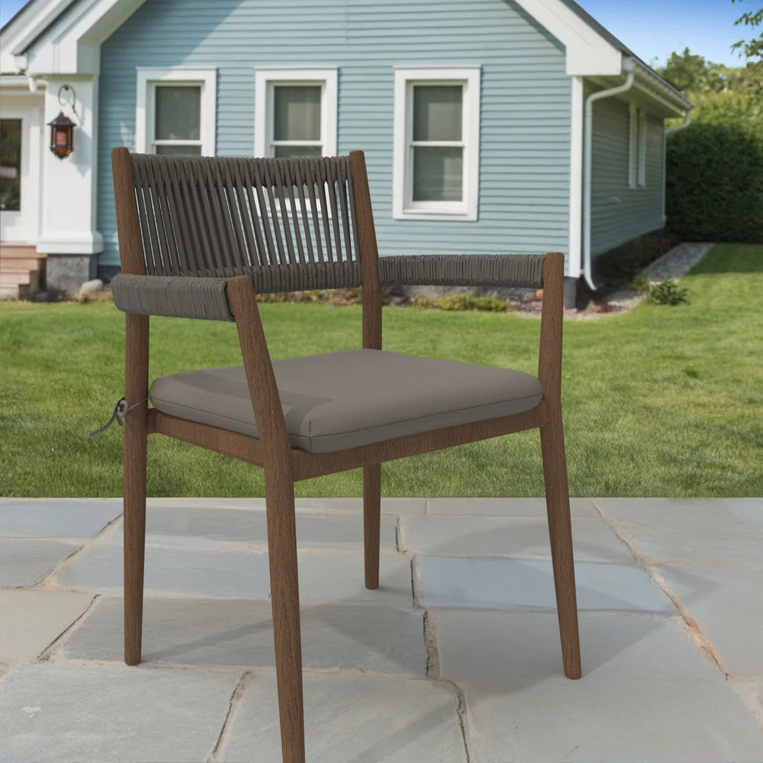 Sunbrella Square Dining Chair Cushions (Set of 1), 3" Foam Replacement Cushion