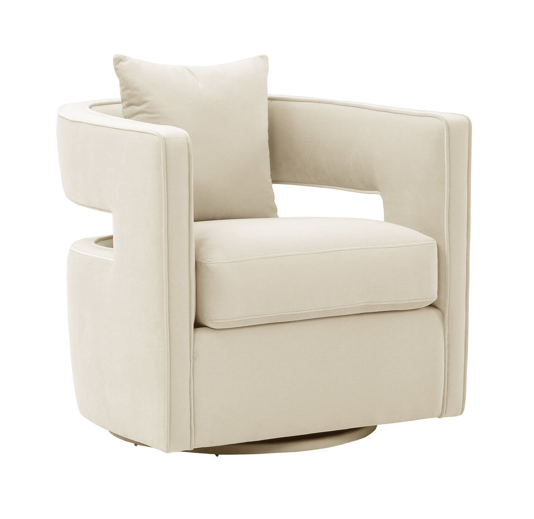 Hudson Cream Swivel Chair