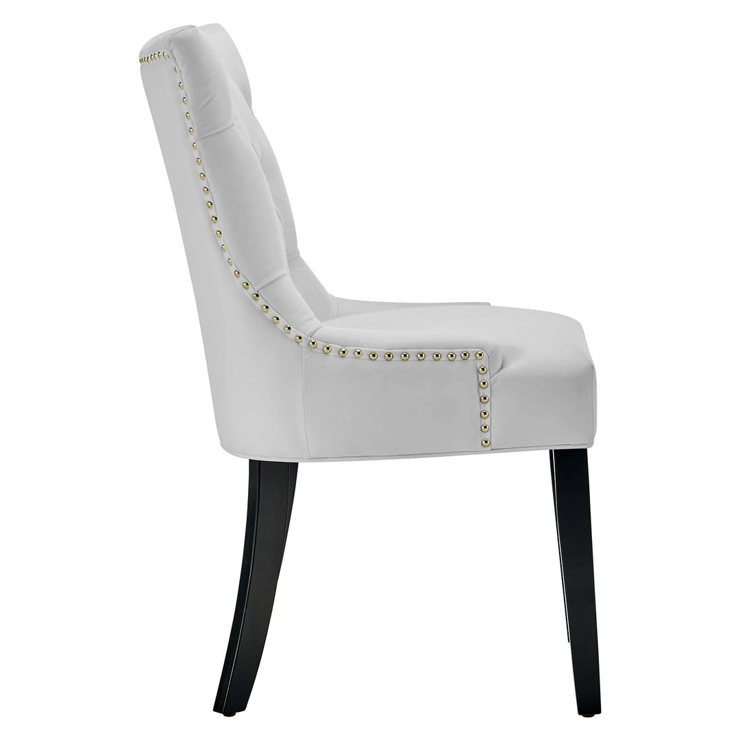 Grant Tufted Velvet Dining Chair Set of 2 - White