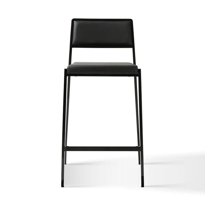 Geni Black Stackable Counter Stool - Set of 2