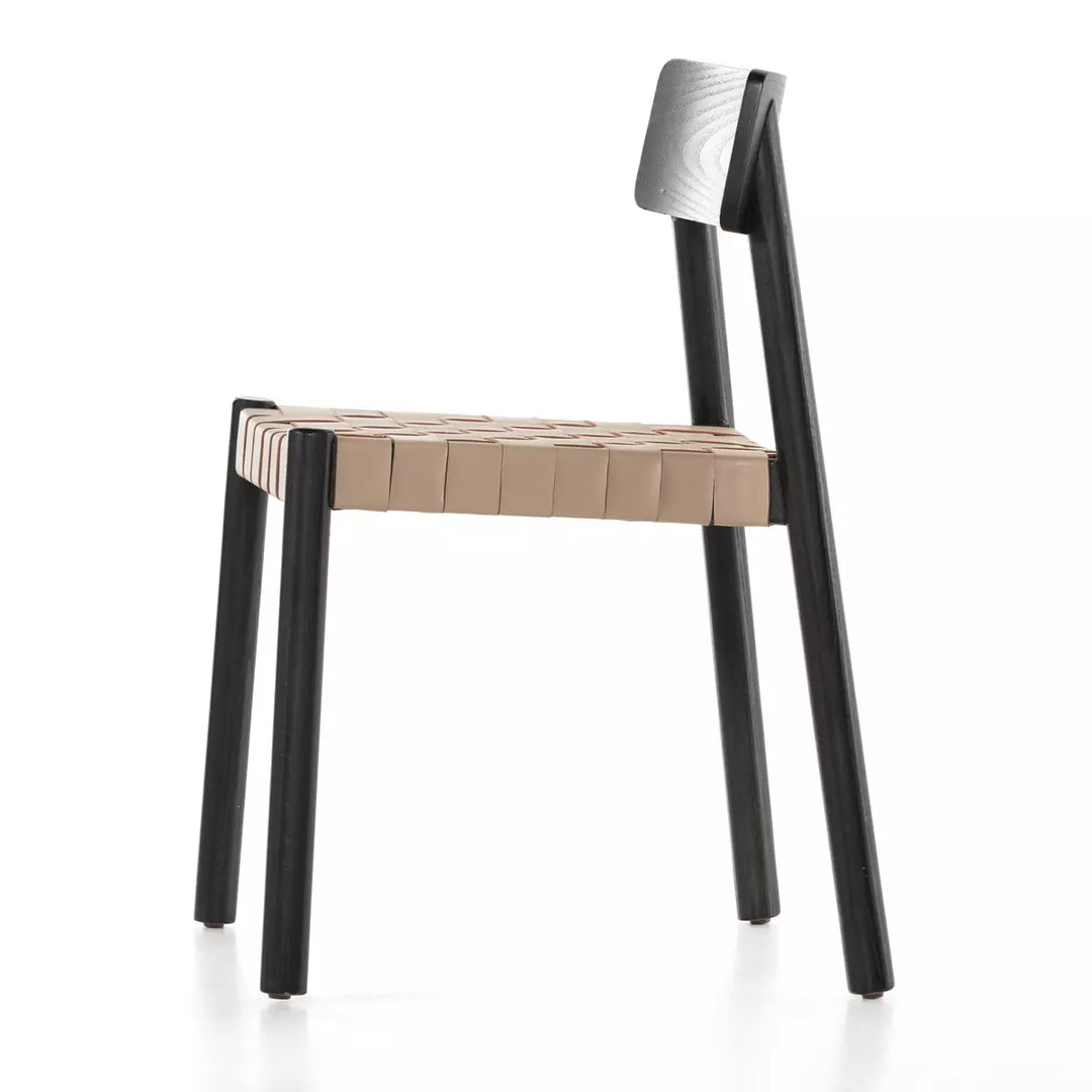 A-Line Frame Leather Dining Chair