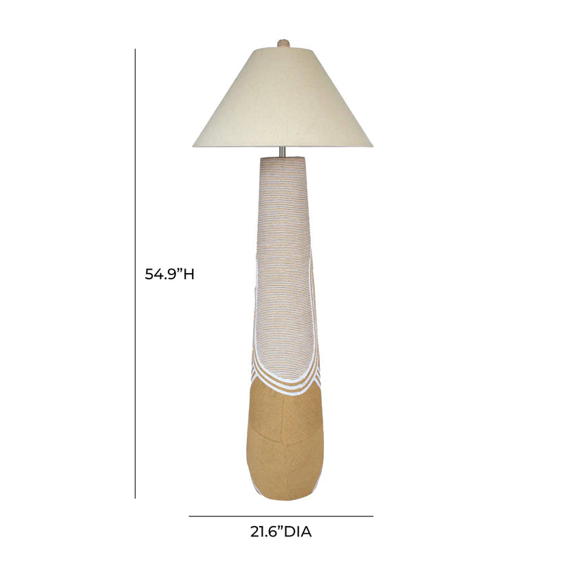 Haylee Natural Woven Floor Lamp