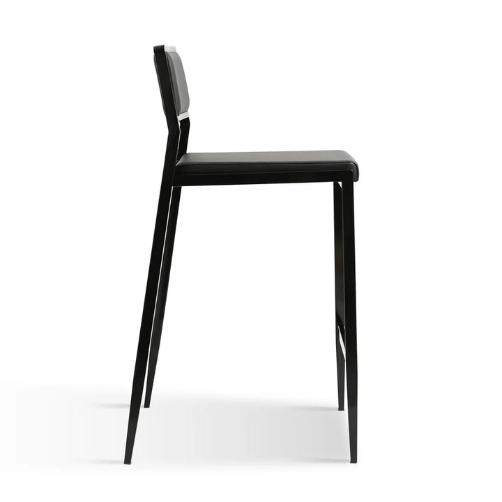 Geni Black Stackable Counter Stool - Set of 2