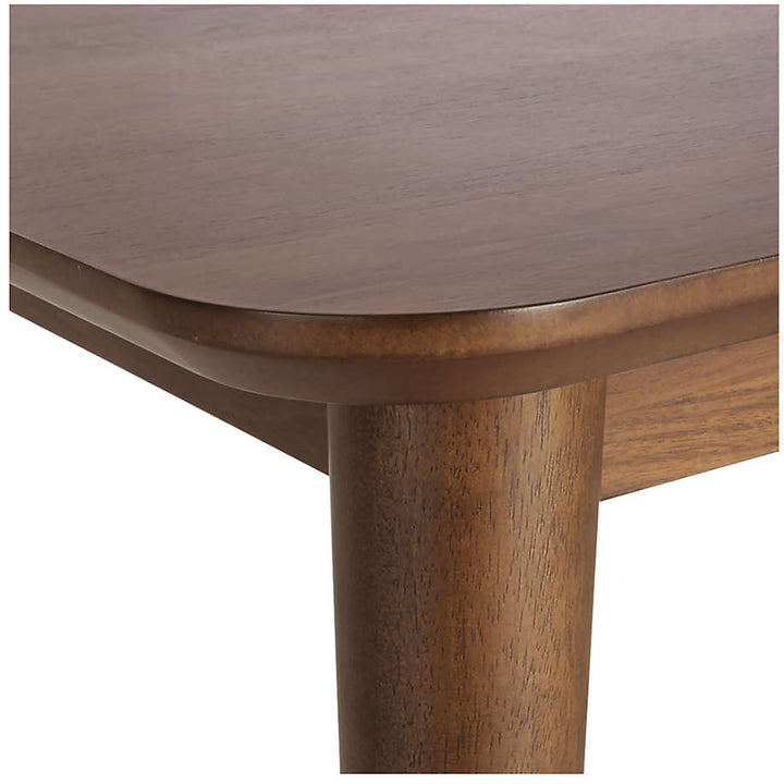 Tate Walnut Extendable Midcentury Dining Table