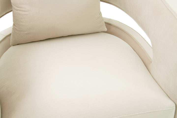 Hudson Cream Swivel Chair