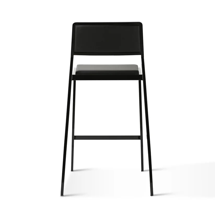 Geni Black Stackable Counter Stool - Set of 2