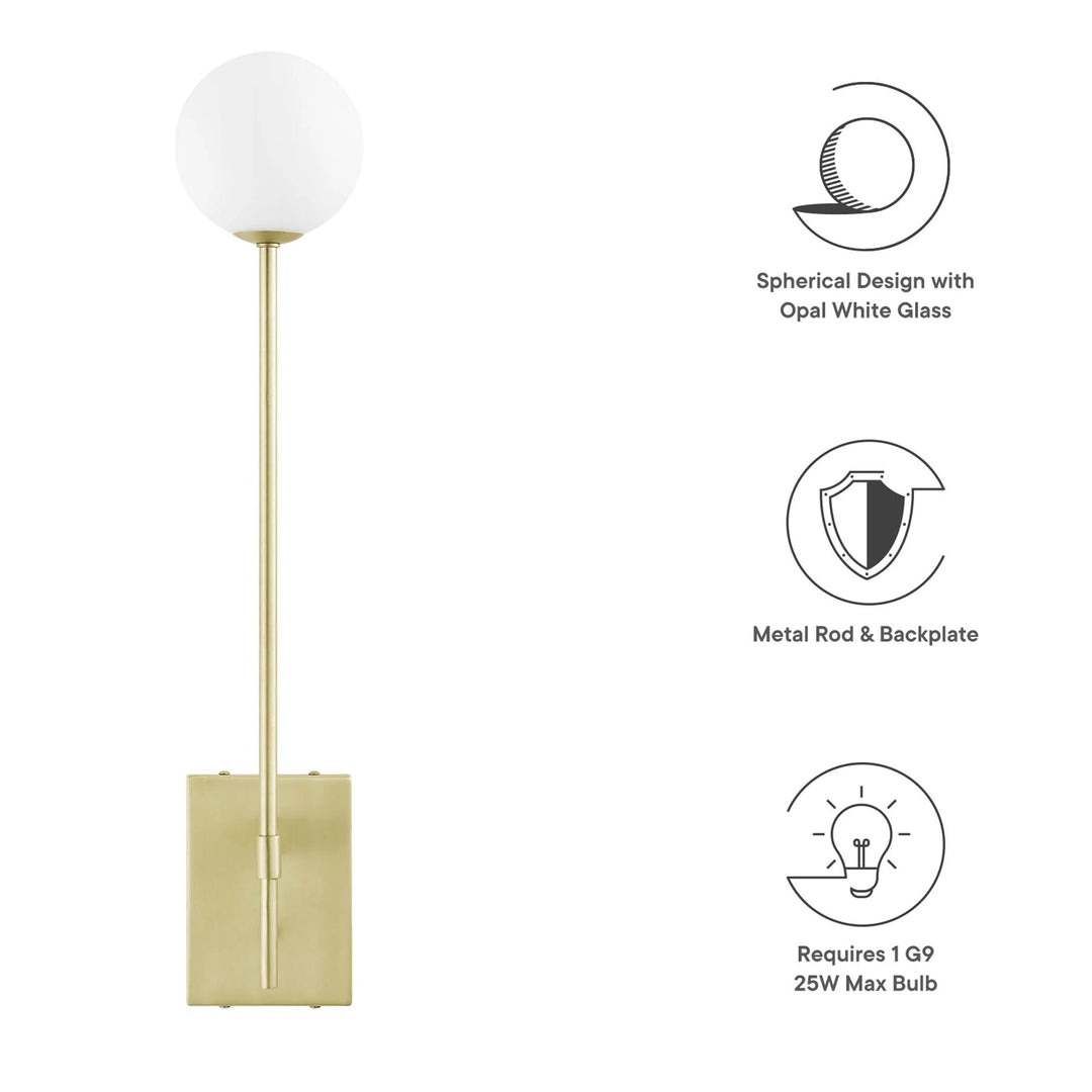 Donnelly White Globe Sconce