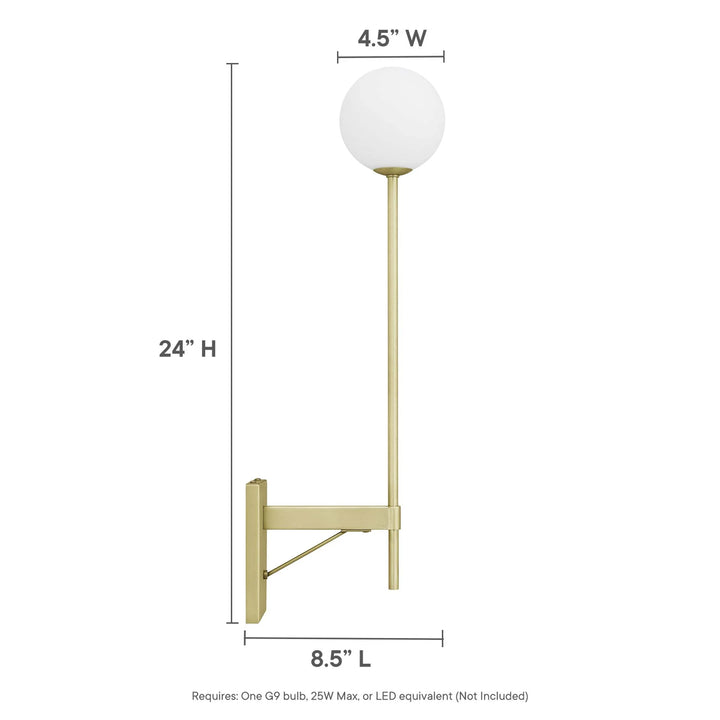 Donnelly White Globe Sconce