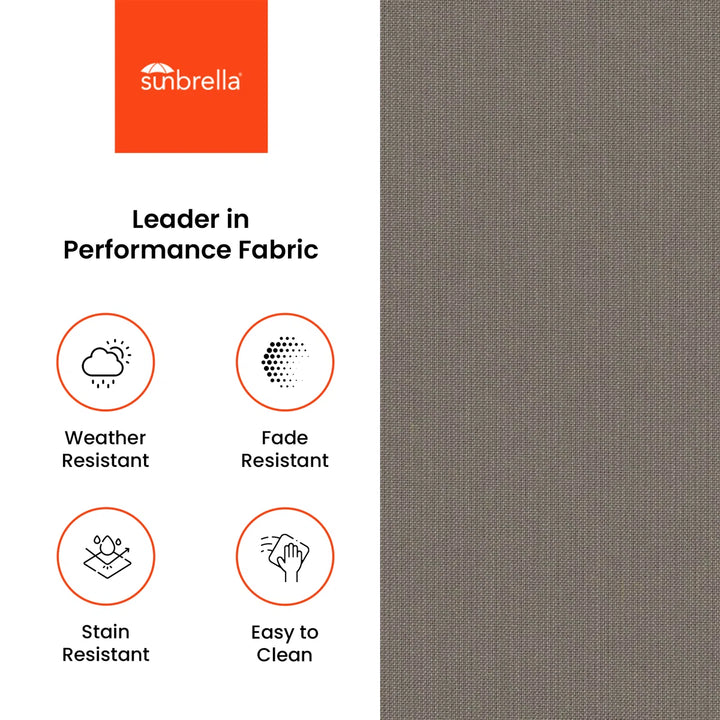 Sunbrella Square Dining Chair Cushions (Set of 1), 3" Foam Replacement Cushion