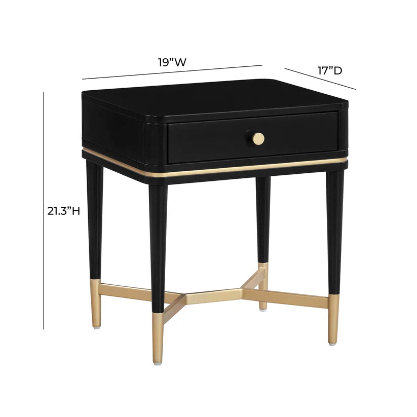 Julia Black Nightstand