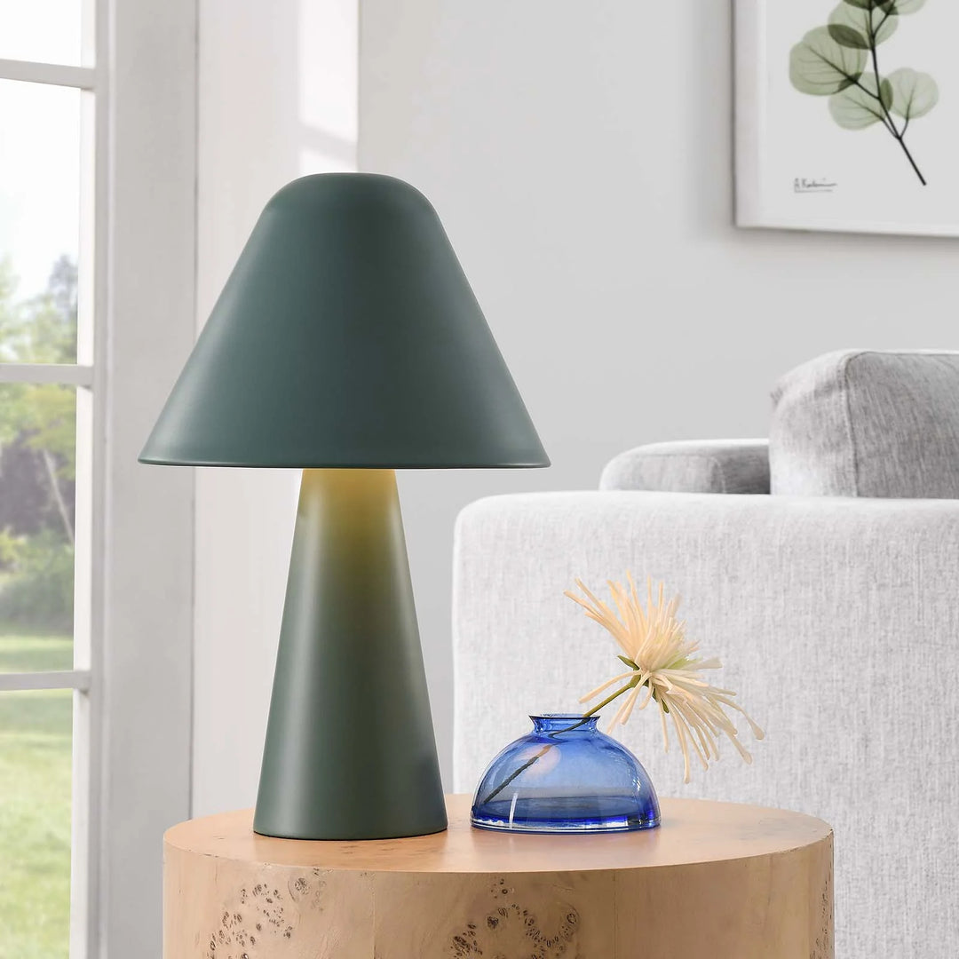 Jolie Mushroom Table Lamp - Green