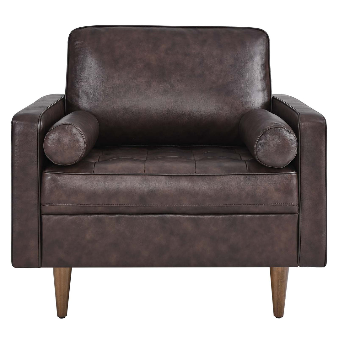 Lavour Leather Armchair Brown