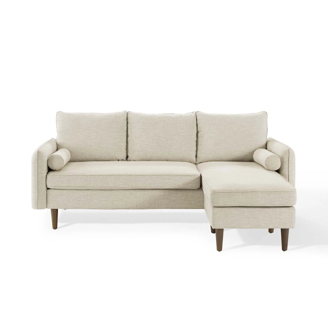 Evie Right Facing Sectional Sofa - Beige