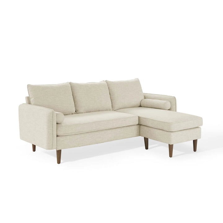 Evie Right Facing Sectional Sofa - Beige