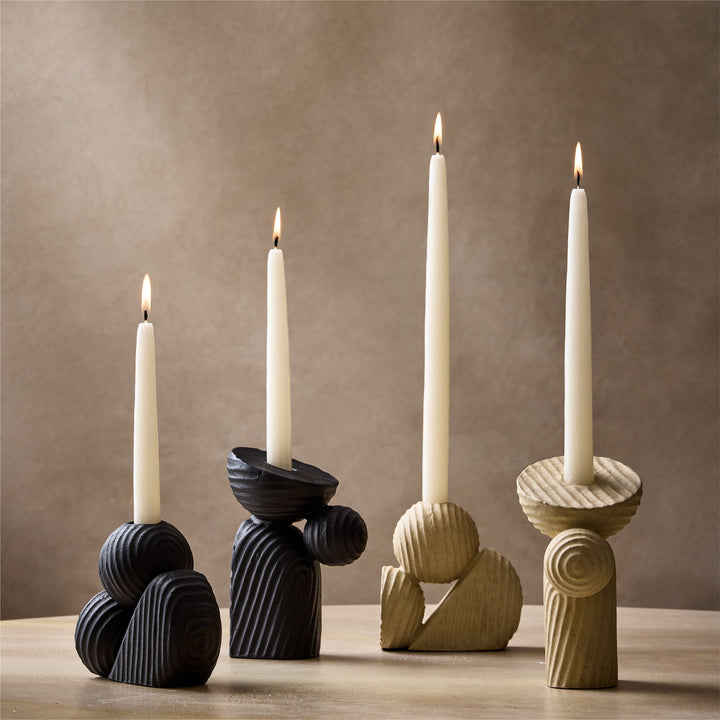 Asher Ceramic Taper Holders Short