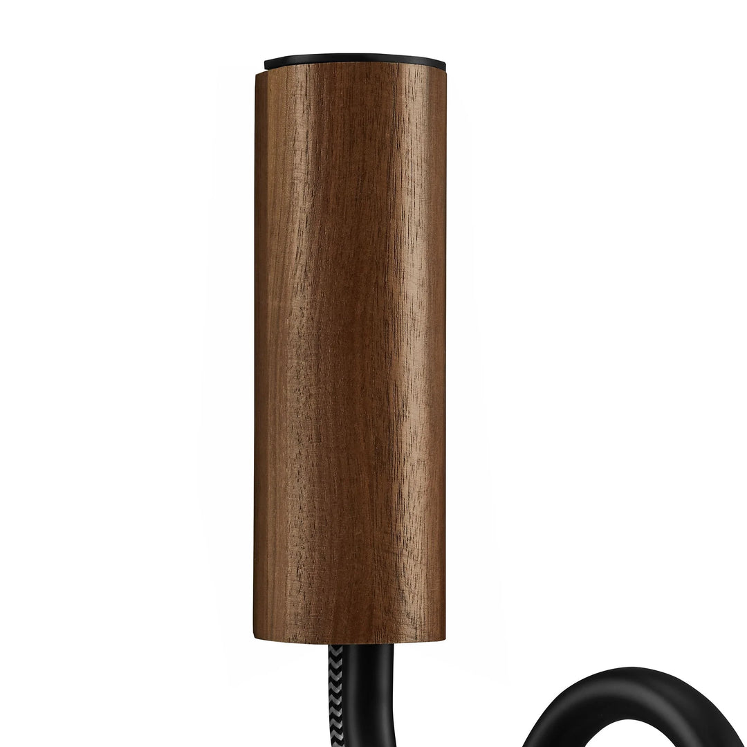 Swiggy Arm Wall Sconce - Walnut Black