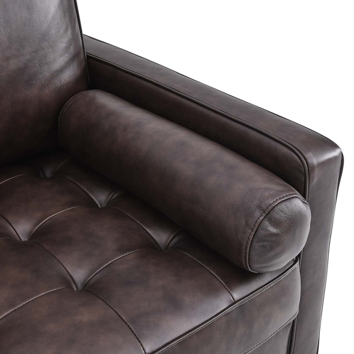 Lavour Leather Armchair Brown